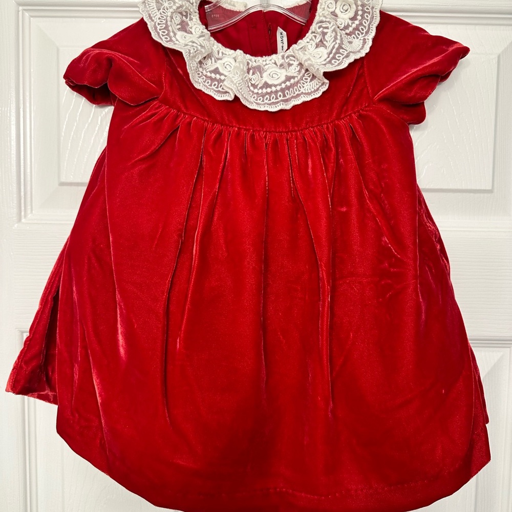 Janie and Jack Red velvet dress